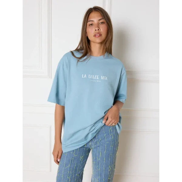 Refined Department T-shirt Maggy R2407707414 Blauw