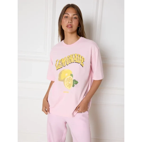 R2407707415_300_01 Refined Department T-shirt Bruna R2407707415 Roze