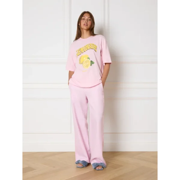 R2407707415_300_02 Refined Department T-shirt Bruna R2407707415 Roze