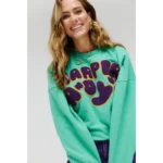 Harper&Yve Trui Logo AW24Y504 Groen