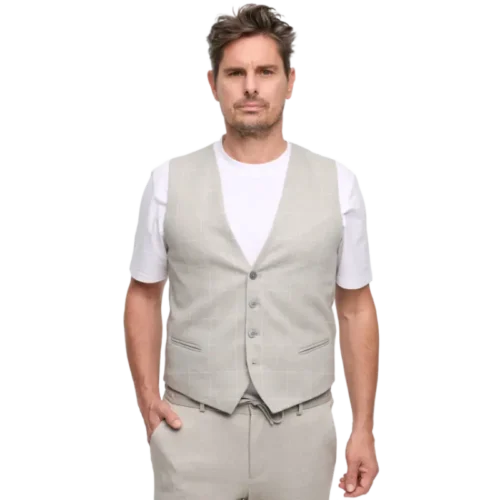231648 DiWesley Light Beige1 Zuitable Gilet 231648 DiWesley 220 Beige
