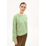 Armed Angels Sweater Frankaa stripe 30002833 Groen