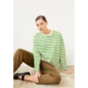 Armed Angels Sweater Frankaa stripe 30002833 Groen