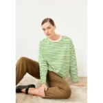 Armed Angels Sweater Frankaa stripe 30002833 Groen