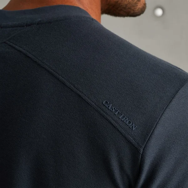 CTSS2408564-5113_model_4 Cast Iron T-Shirt CTSS2408564 Blauw