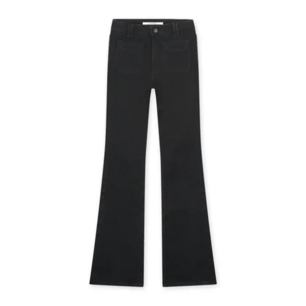 FW24_HOMAGE_H-CW24M88_Jane-FlaredJeansWithPockets_119,99 Homage Jeans Jane H-CW24M88 Zwart