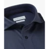 Profuomo Japanese Knit Overhemd PPVH30044b Midden Blauw