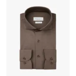 Profuomo Japanese Knit Overhemd PPVH30044C Taupe
