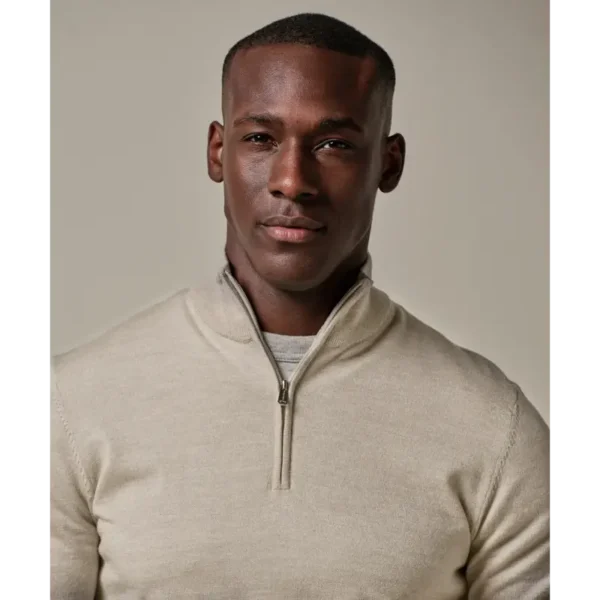 PPVJ30003I_101 Profuomo Trui Merino PPVJ30003I Beige