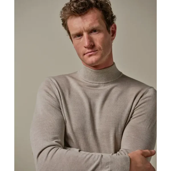 PPVJ30004F_101 Profuomo Trui Merino PPVJ30004f Beige