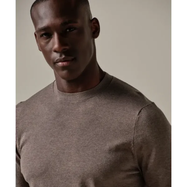 PPVJ30037C_101 Profuomo Luxury Trui PPVJ30037c Bruin