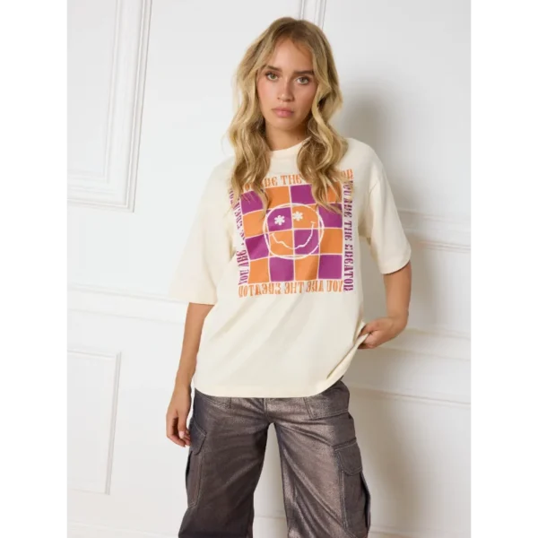 R2408713519_005_02 Refined Department T-shirt Maggy R2408713519 Off-White