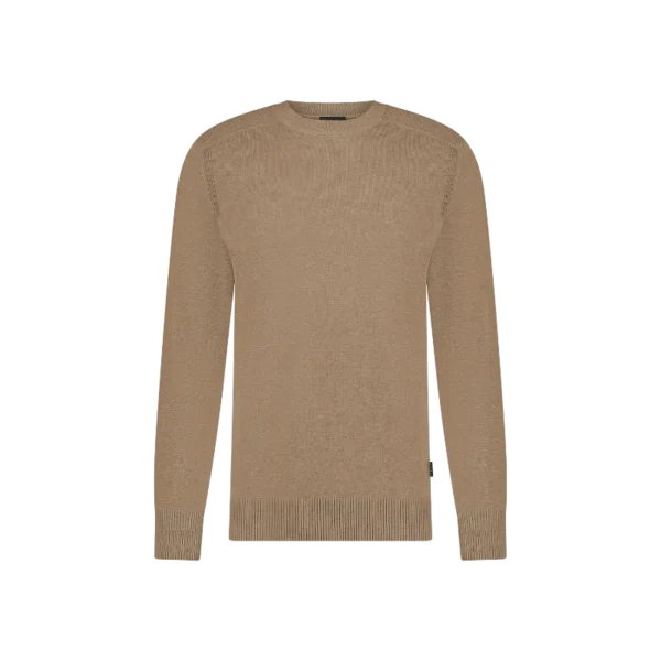 SAINT STEVE-SEPP-230515-SAND MEL_FRONT Saint Steve Trui Sepp 230515 Sand Melange