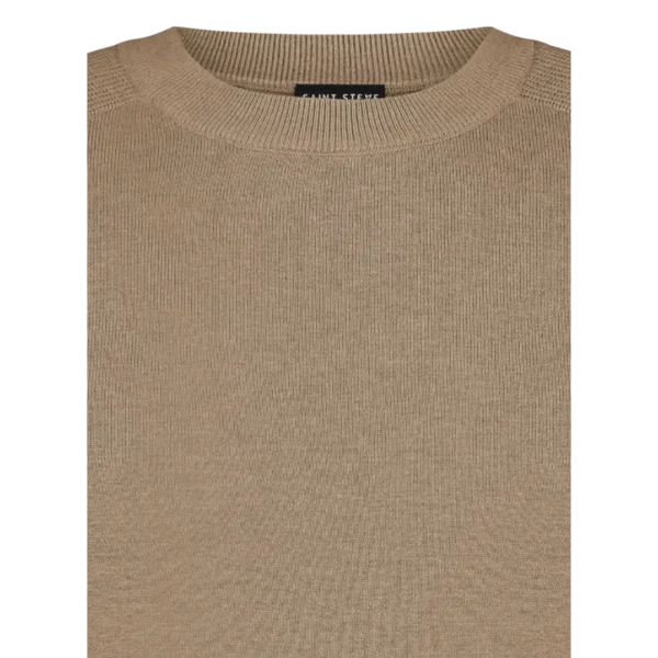SAINT STEVE-SEPP-230515-SAND MEL_FRONT_detail Saint Steve Trui Sepp 230515 Sand Melange