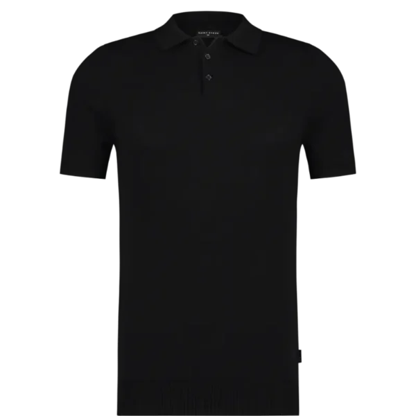 SAINTSTEVE_CHRIS_19481_BLACK_FRONT Saint Steve Polo Chris 19481 Zwart