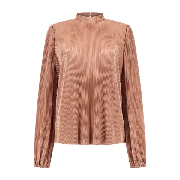 Sienna PLISSE_Front Studio Amaya Blouse Sienna Roze