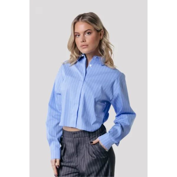 WB116222-500-Blue-21012 Colourful Rebel Blouse Aliya WB116222 Blauw