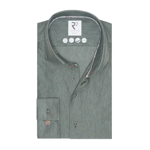 126.WSP.016_070_1 R2 Overhemd 126.WSP.016 070 Groen