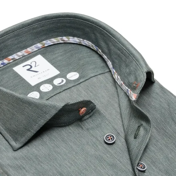 126.WSP.016_070_2 R2 Overhemd 126.WSP.016 070 Groen