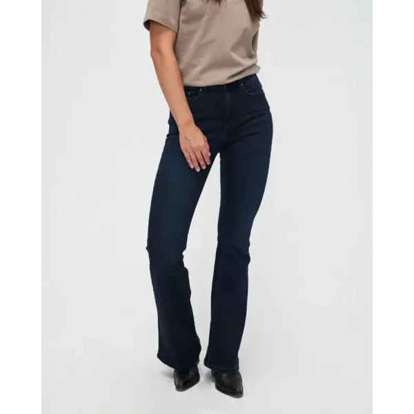 2022244-20-Deepblue-7522 Kuyichi Jeans Lisette Flare 2022244 Deep Blue