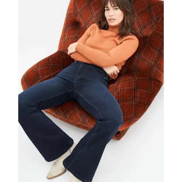 2022244-20-Deepblue-7525 Kuyichi Jeans Lisette Flare 2022244 Deep Blue