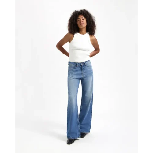 Kuyichi Jeans Harper Loose 2024296 Rosebowl Blue