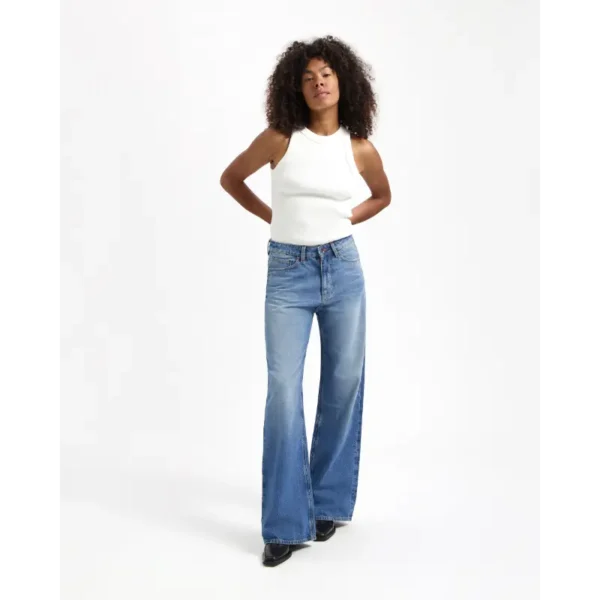 2024296-418-Rosebowlblue-11369 Kuyichi Jeans Harper Loose 2024296 Rosebowl Blue