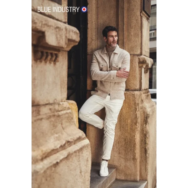 6N8A7753mz_V2_edit Blue Industry Overshirt PISAW24-M2 Zand