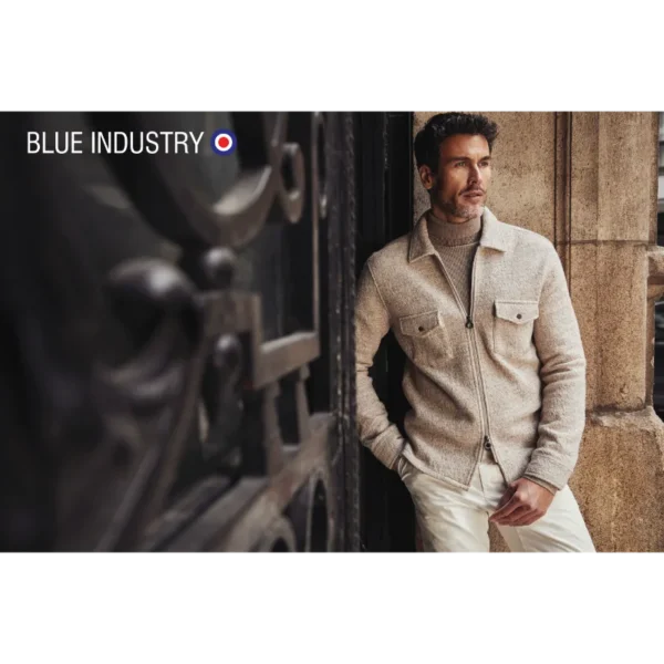 6N8A7768mzb_V2_edit Blue Industry Overshirt PISAW24-M2 Zand
