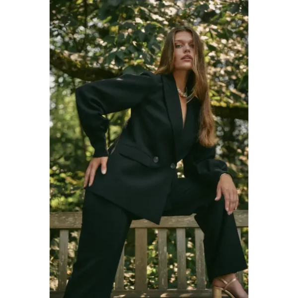 LavinaPuffBlazer-Black-PernillePants-Black3 Freebird Blazer Lavina Zwart