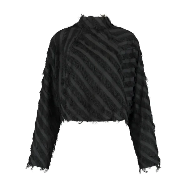 Maggy BLACK_Front Studio Amaya Top Maggy Zwart