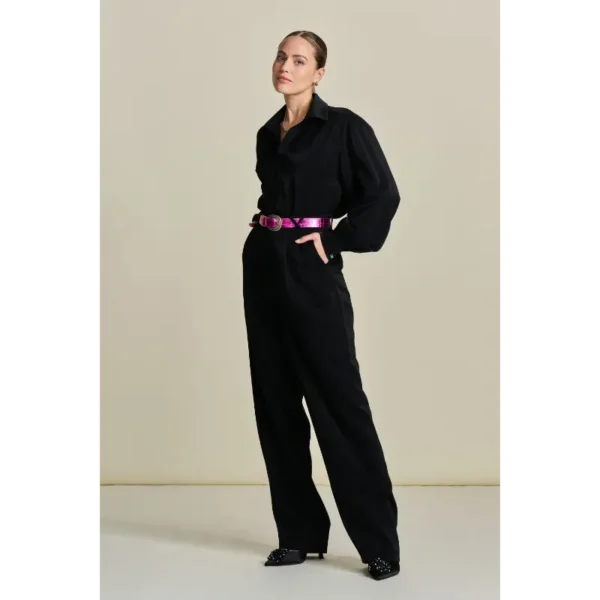 POM-Amsterda_FW2425_900_SP8047 POM Amsterdam Broek SP8047 Zwart