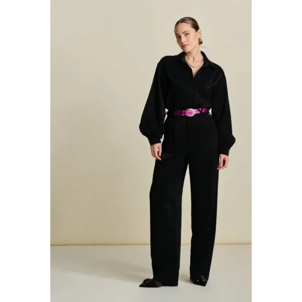 POM-Amsterda_FW2425_900_SP8047_3 POM Amsterdam Broek SP8047 Zwart