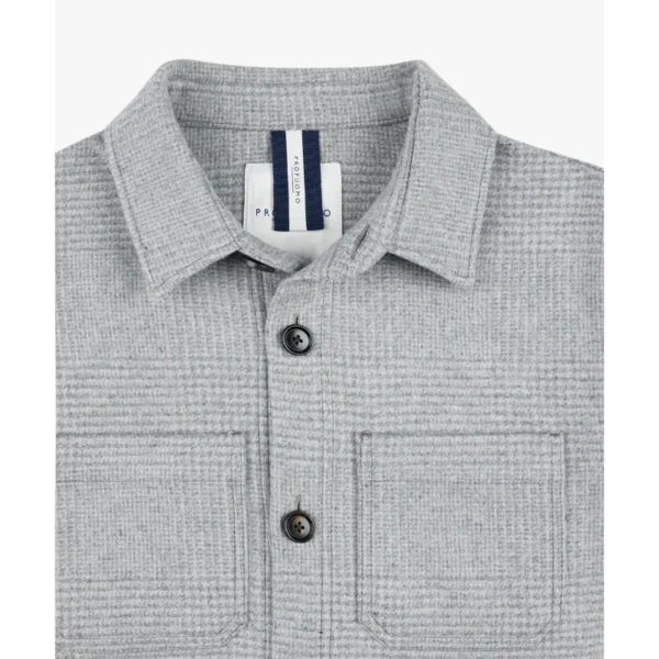 PPVF30020A_102 Profuomo Overshirt PPVF30020a Grijs