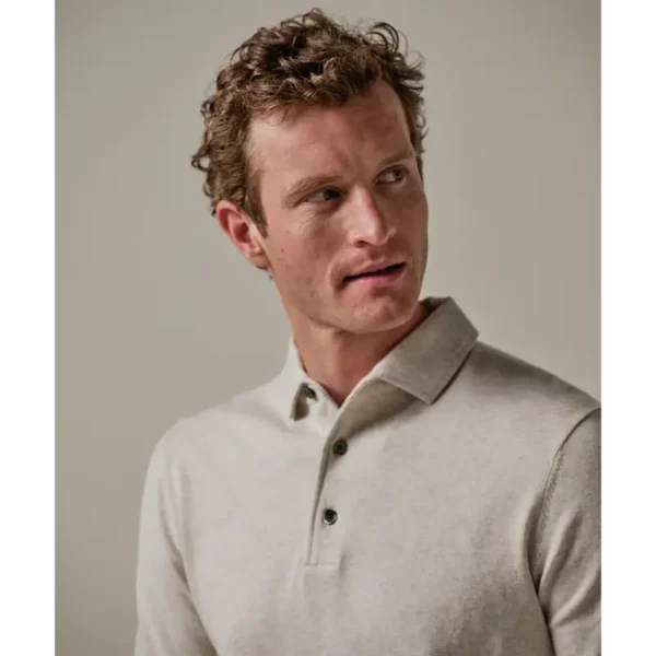 PPVJ30034A_101 Profuomo Luxury Polo PPVJ30034a Beige