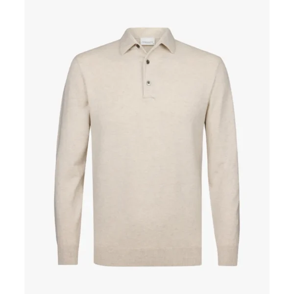 PPVJ30034A_103_P Profuomo Luxury Polo PPVJ30034a Beige