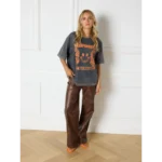 Refined Department T-shirt Bruna R2408710521 Grijs