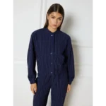 Refined Department Bomber Elysia R2409450633 Donkerblauw