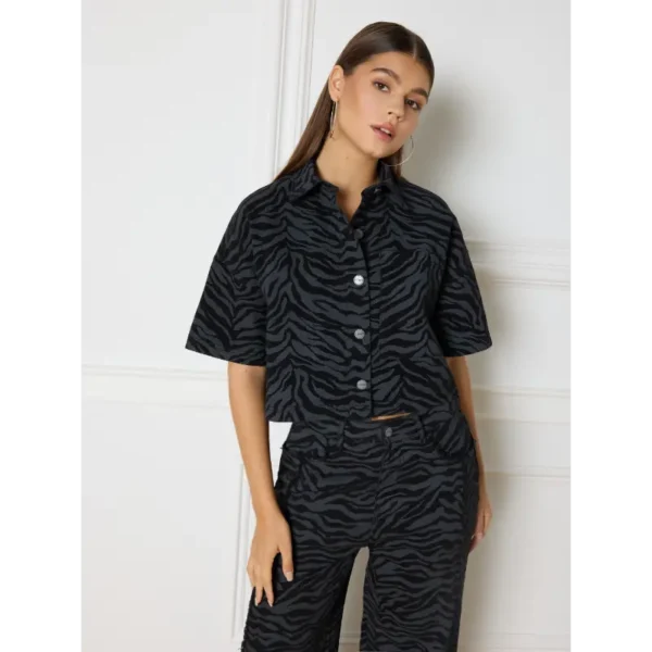 R2409975647_995_01 Refined Department Blouse Adeline R2409975647 Grijs