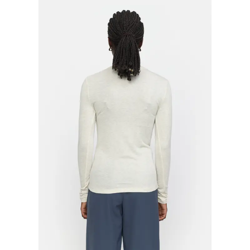 SR424-300 - 282 Arctic Wolf Melange - Extra 3 Soft Rebels Top SRroman SR424-300 Off-White