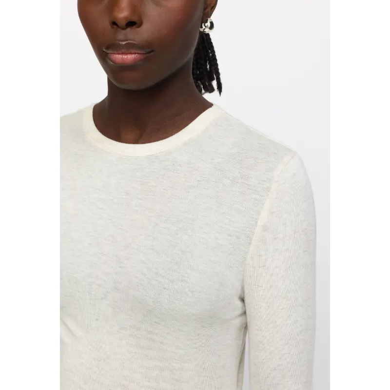 SR424-300 - 282 Arctic Wolf Melange - Extra 4 Soft Rebels Top SRroman SR424-300 Off-White