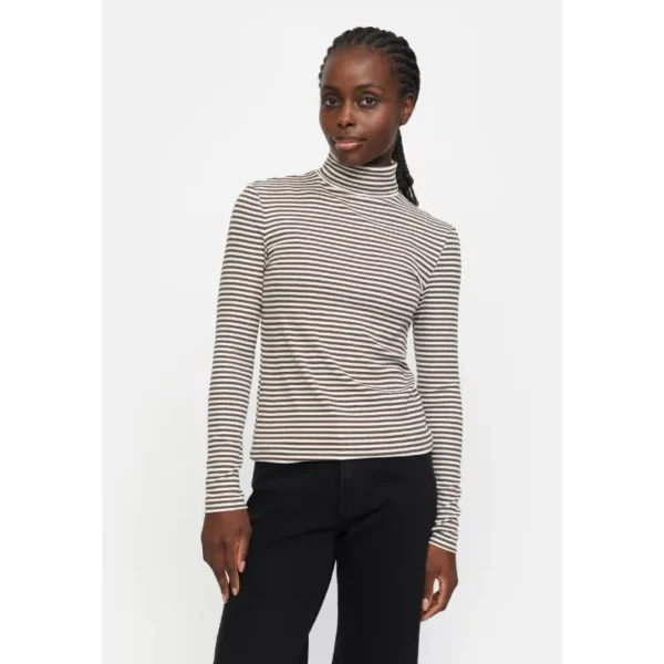 SR424-302 - 259 Morel - Extra 2 Soft Rebels Trui SRfenja SR424-302 Bruin