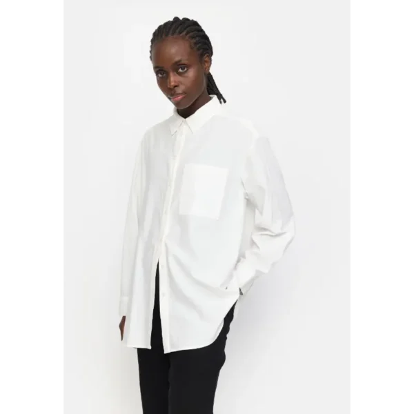 SR424-710 - 002 Snow White - Extra 2 Soft Rebels Blouse SRveronica SR424-710 Wit