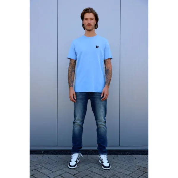 TSLOFI_DELLAROBBIABLUE_1 Kultivate T-Shirt Lofi 2201020216 Blauw