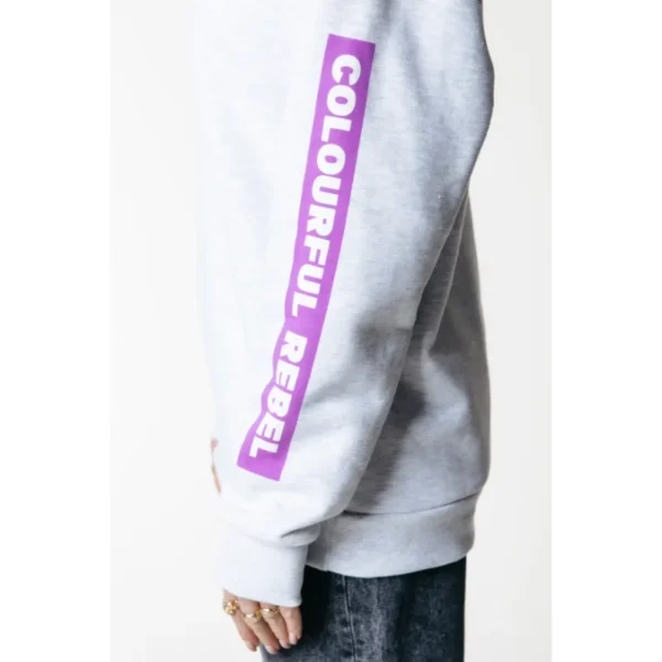 WH116124-213-Lightgreymelange-21447 Colourful Rebel Sweater WH116124 Grijs