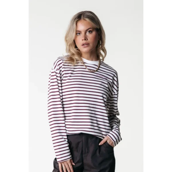 WT116135-645-PortRed-21528 Colourful Rebel Top WT116135 Rood