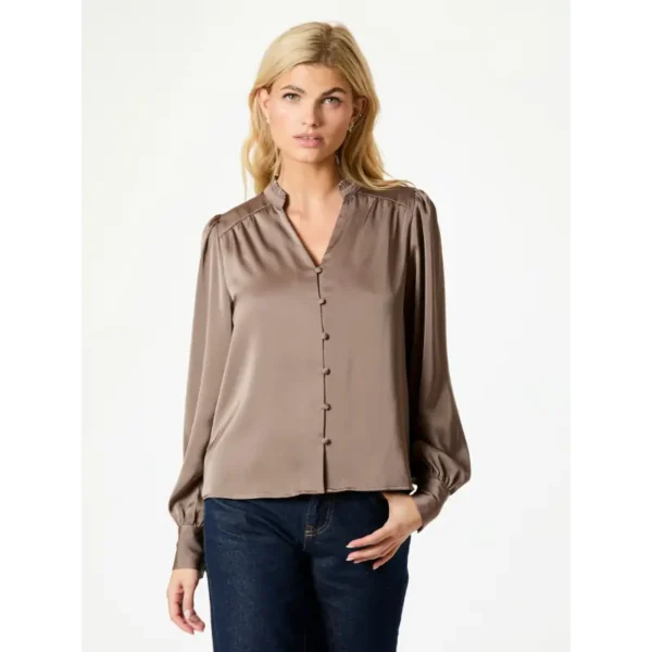 161545_811_2 Neo Noir Blouse Massima 161545 Bruin