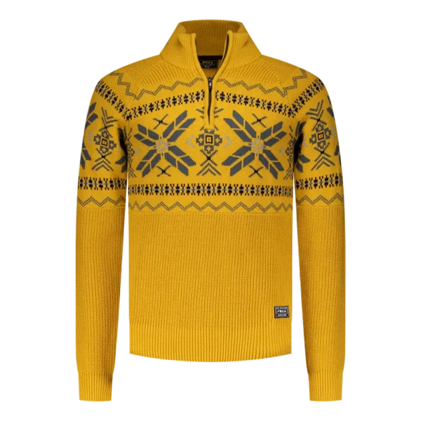 24KN408_1207_A NZA Trui 24KN408 Geel