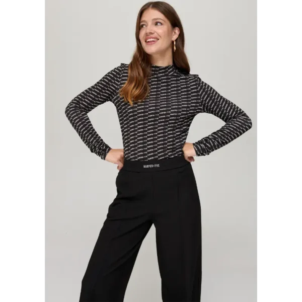 DORA-PA-2 Harper&Yve Broek Dora DW24N105 Zwart