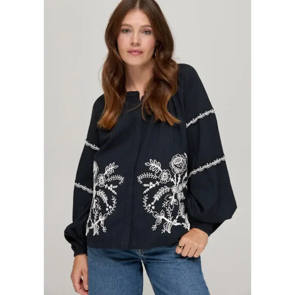 Harper&Yve Blouse Kady DW24C602 Zwart